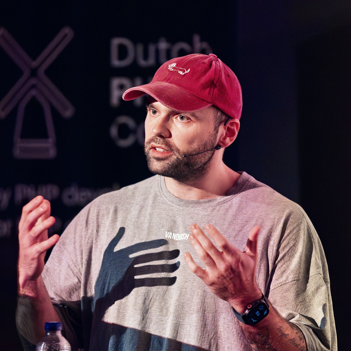 Alexandre Daubois on stage at the Dutch PHP Conference, 2026
